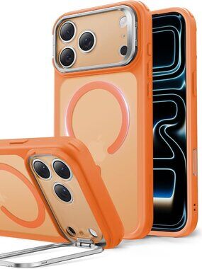 ESR iPhone 17 Pro Case Stash Stand MagSafe Military Drop Frosted Orange